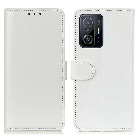 Coque Portefeuille Livre Cuir Etui Clapet M07L pour Xiaomi Mi 11T 5G Blanc