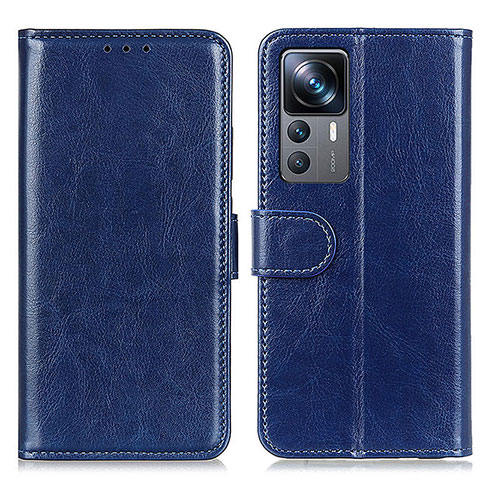 Coque Portefeuille Livre Cuir Etui Clapet M07L pour Xiaomi Mi 12T Pro 5G Bleu