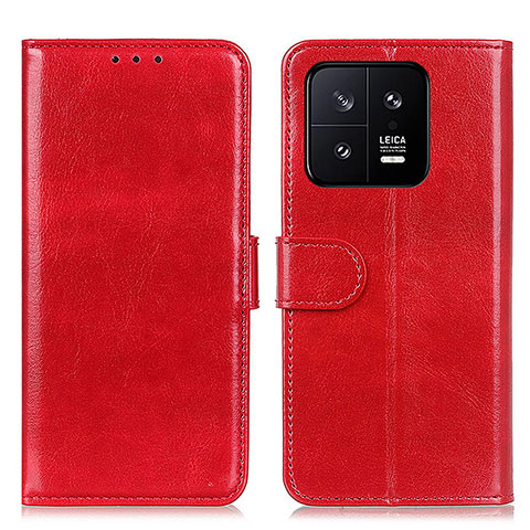 Coque Portefeuille Livre Cuir Etui Clapet M07L pour Xiaomi Mi 13 5G Rouge