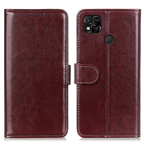 Coque Portefeuille Livre Cuir Etui Clapet M07L pour Xiaomi POCO C3 Marron