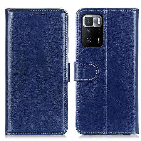 Coque Portefeuille Livre Cuir Etui Clapet M07L pour Xiaomi Poco X3 GT 5G Bleu