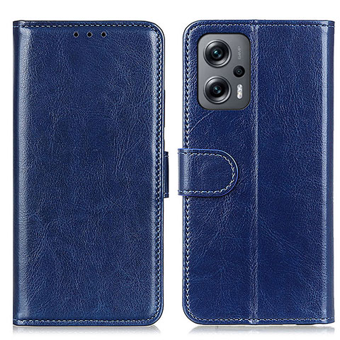 Coque Portefeuille Livre Cuir Etui Clapet M07L pour Xiaomi Poco X4 GT 5G Bleu