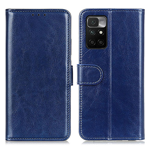 Coque Portefeuille Livre Cuir Etui Clapet M07L pour Xiaomi Redmi 10 (2022) Bleu