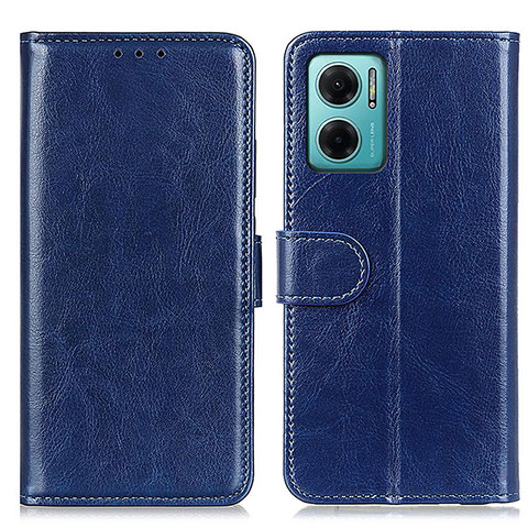 Coque Portefeuille Livre Cuir Etui Clapet M07L pour Xiaomi Redmi 10 5G Bleu