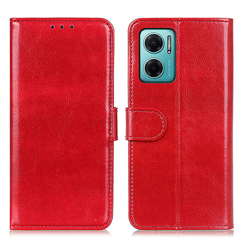 Coque Portefeuille Livre Cuir Etui Clapet M07L pour Xiaomi Redmi 10 Prime Plus 5G Rouge