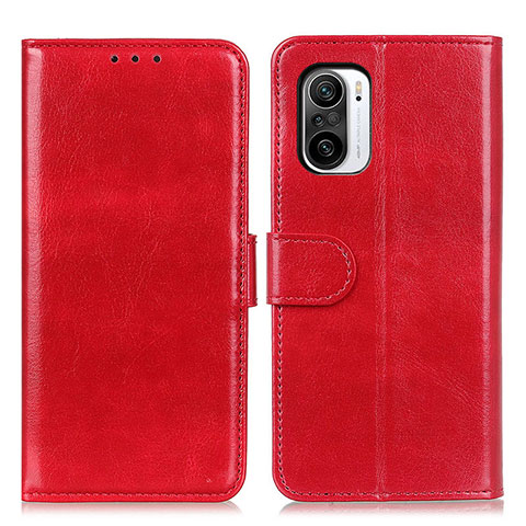 Coque Portefeuille Livre Cuir Etui Clapet M07L pour Xiaomi Redmi K40 5G Rouge