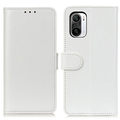 Coque Portefeuille Livre Cuir Etui Clapet M07L pour Xiaomi Redmi K40 Pro 5G Blanc