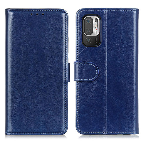 Coque Portefeuille Livre Cuir Etui Clapet M07L pour Xiaomi Redmi Note 10T 5G Bleu