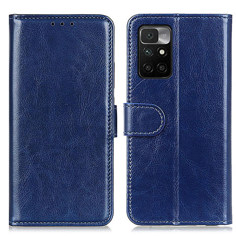 Coque Portefeuille Livre Cuir Etui Clapet M07L pour Xiaomi Redmi Note 11 4G (2021) Bleu