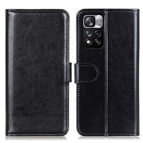 Coque Portefeuille Livre Cuir Etui Clapet M07L pour Xiaomi Redmi Note 11 Pro+ Plus 5G Noir