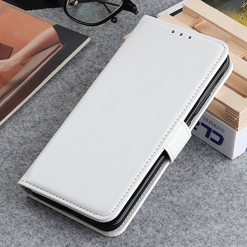 Coque Portefeuille Livre Cuir Etui Clapet M07L pour Xiaomi Redmi Note 11 SE India 4G Blanc