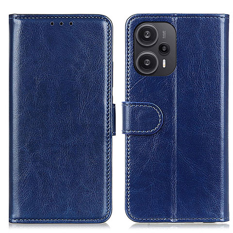 Coque Portefeuille Livre Cuir Etui Clapet M07L pour Xiaomi Redmi Note 12 Turbo 5G Bleu