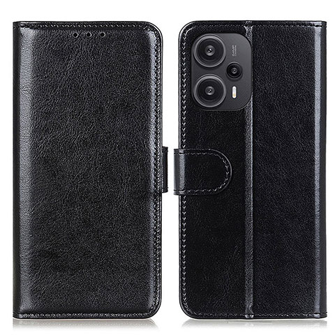 Coque Portefeuille Livre Cuir Etui Clapet M07L pour Xiaomi Redmi Note 12 Turbo 5G Noir