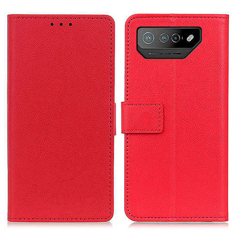 Coque Portefeuille Livre Cuir Etui Clapet M08L pour Asus ROG Phone 7 Pro Rouge