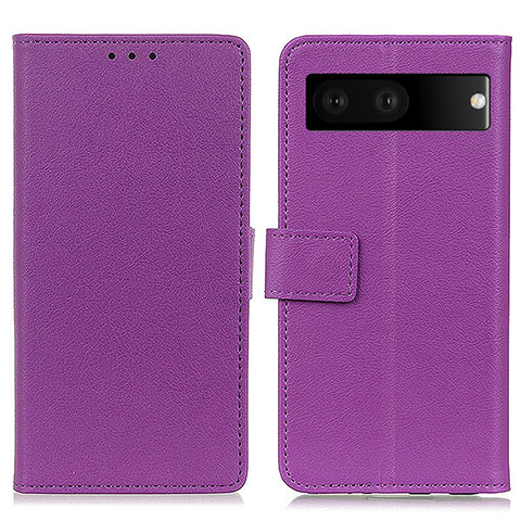 Coque Portefeuille Livre Cuir Etui Clapet M08L pour Google Pixel 7 5G Violet