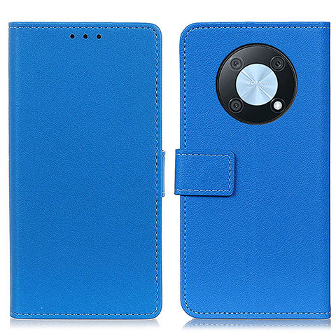 Coque Portefeuille Livre Cuir Etui Clapet M08L pour Huawei Enjoy 50 Pro Bleu