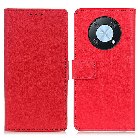 Coque Portefeuille Livre Cuir Etui Clapet M08L pour Huawei Enjoy 50 Pro Rouge