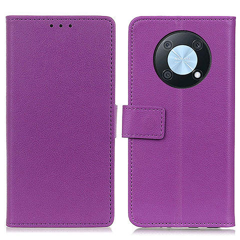 Coque Portefeuille Livre Cuir Etui Clapet M08L pour Huawei Enjoy 50 Pro Violet