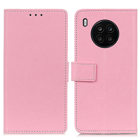 Coque Portefeuille Livre Cuir Etui Clapet M08L pour Huawei Honor 50 Lite Rose