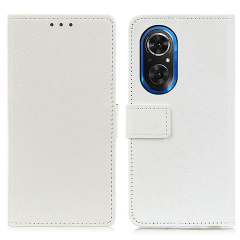 Coque Portefeuille Livre Cuir Etui Clapet M08L pour Huawei Honor 50 SE 5G Blanc