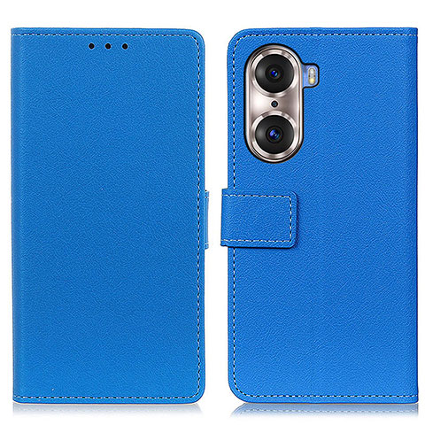 Coque Portefeuille Livre Cuir Etui Clapet M08L pour Huawei Honor 60 5G Bleu