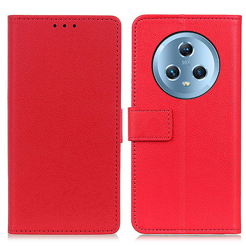 Coque Portefeuille Livre Cuir Etui Clapet M08L pour Huawei Honor Magic5 5G Rouge