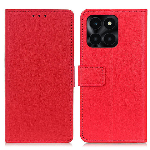 Coque Portefeuille Livre Cuir Etui Clapet M08L pour Huawei Honor X6a Rouge