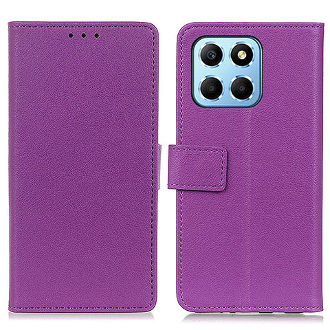 Coque Portefeuille Livre Cuir Etui Clapet M08L pour Huawei Honor X8 5G Violet