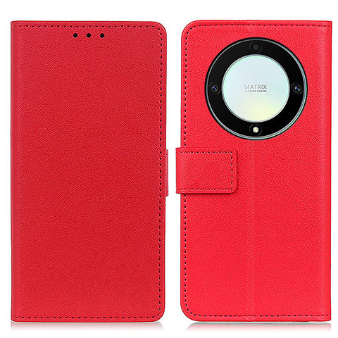 Coque Portefeuille Livre Cuir Etui Clapet M08L pour Huawei Honor X9a 5G Rouge