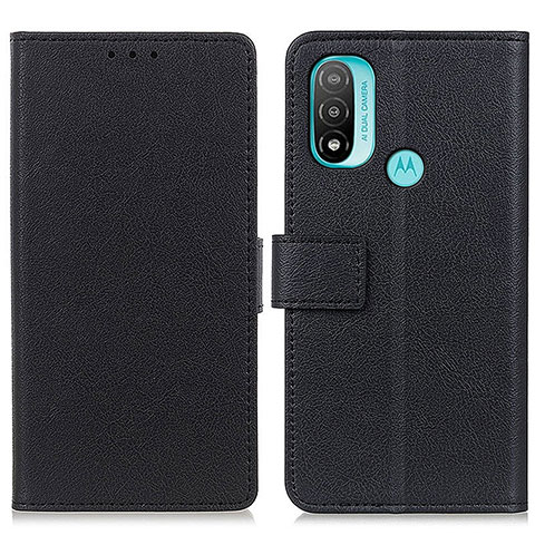 Coque Portefeuille Livre Cuir Etui Clapet M08L pour Motorola Moto E20 Noir