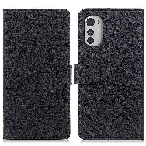 Coque Portefeuille Livre Cuir Etui Clapet M08L pour Motorola Moto E32 Noir