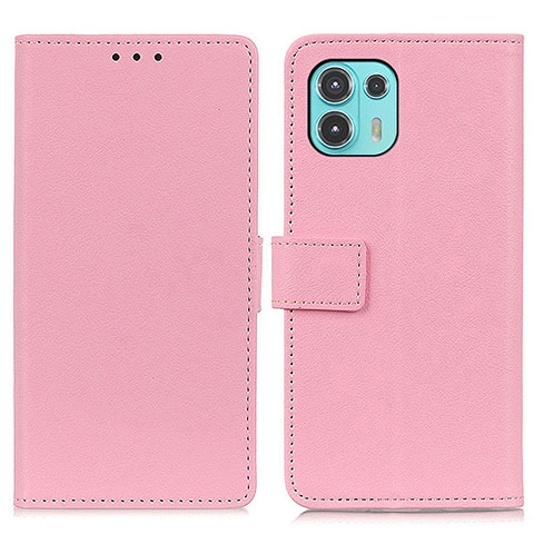 Coque Portefeuille Livre Cuir Etui Clapet M08L pour Motorola Moto Edge 20 Lite 5G Rose