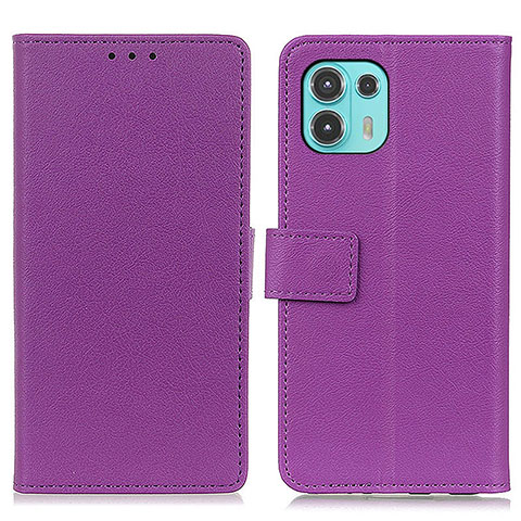 Coque Portefeuille Livre Cuir Etui Clapet M08L pour Motorola Moto Edge 20 Lite 5G Violet