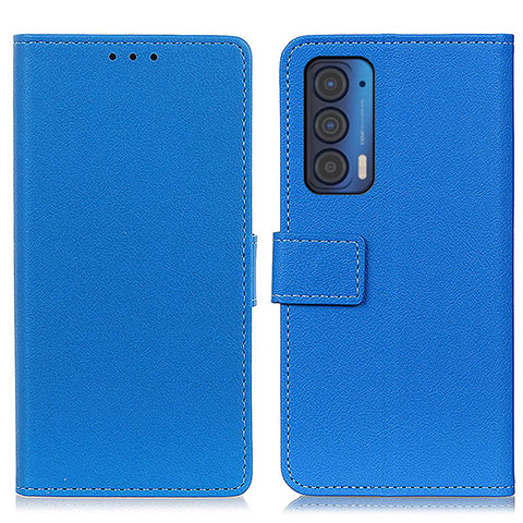 Coque Portefeuille Livre Cuir Etui Clapet M08L pour Motorola Moto Edge (2021) 5G Bleu