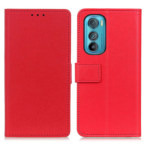 Coque Portefeuille Livre Cuir Etui Clapet M08L pour Motorola Moto Edge 30 5G Rouge