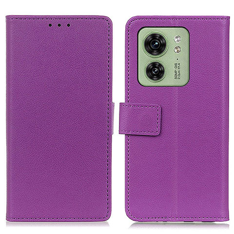 Coque Portefeuille Livre Cuir Etui Clapet M08L pour Motorola Moto Edge 40 5G Violet