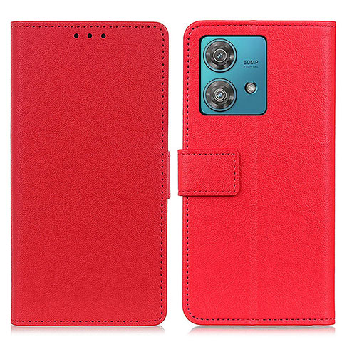 Coque Portefeuille Livre Cuir Etui Clapet M08L pour Motorola Moto Edge 40 Neo 5G Rouge