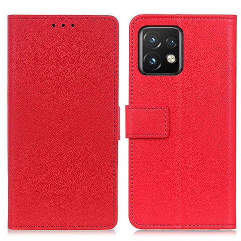 Coque Portefeuille Livre Cuir Etui Clapet M08L pour Motorola Moto Edge Plus (2023) 5G Rouge