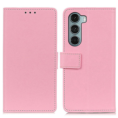 Coque Portefeuille Livre Cuir Etui Clapet M08L pour Motorola Moto Edge S30 5G Rose