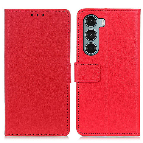 Coque Portefeuille Livre Cuir Etui Clapet M08L pour Motorola Moto Edge S30 5G Rouge