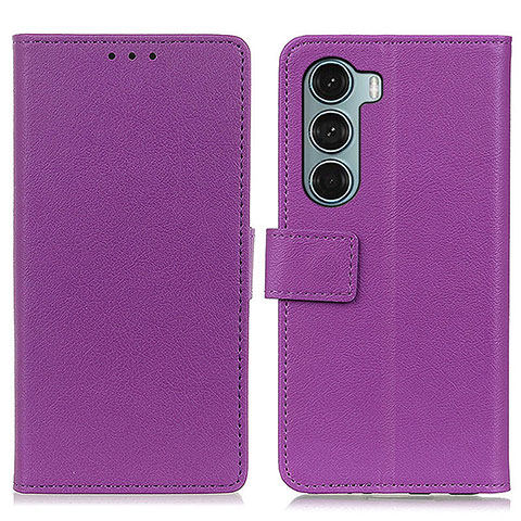 Coque Portefeuille Livre Cuir Etui Clapet M08L pour Motorola Moto Edge S30 5G Violet