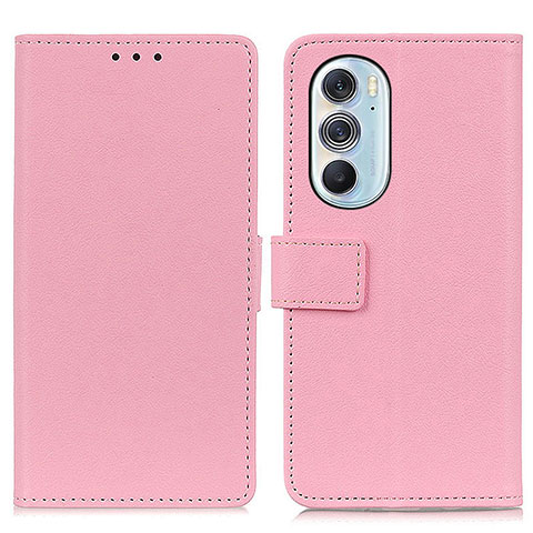 Coque Portefeuille Livre Cuir Etui Clapet M08L pour Motorola Moto Edge X30 5G Rose