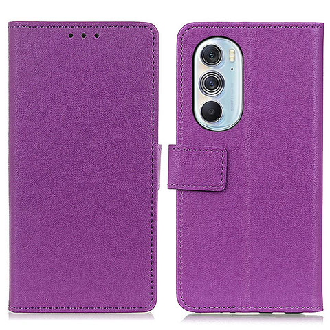 Coque Portefeuille Livre Cuir Etui Clapet M08L pour Motorola Moto Edge X30 5G Violet