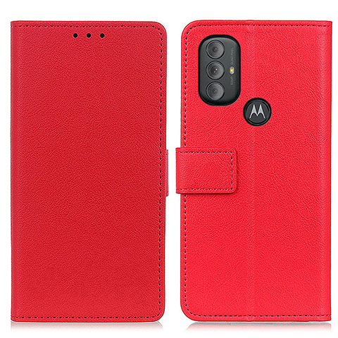 Coque Portefeuille Livre Cuir Etui Clapet M08L pour Motorola Moto G Play Gen 2 Rouge