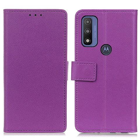 Coque Portefeuille Livre Cuir Etui Clapet M08L pour Motorola Moto G Pure Violet