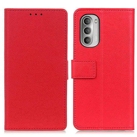 Coque Portefeuille Livre Cuir Etui Clapet M08L pour Motorola Moto G Stylus (2022) 5G Rouge