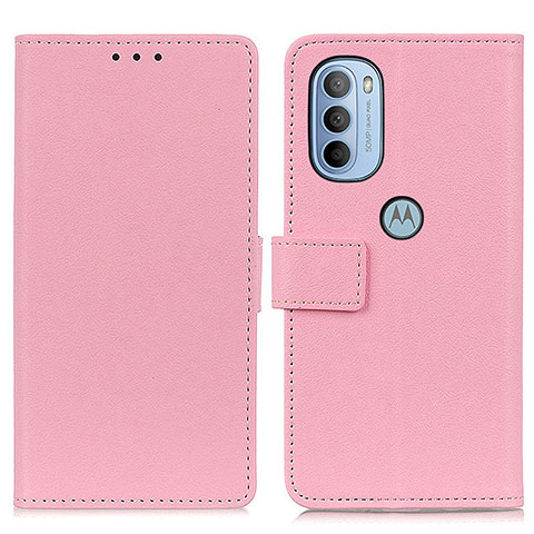 Coque Portefeuille Livre Cuir Etui Clapet M08L pour Motorola Moto G31 Rose