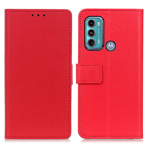 Coque Portefeuille Livre Cuir Etui Clapet M08L pour Motorola Moto G40 Fusion Rouge