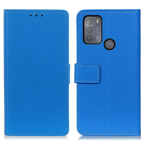 Coque Portefeuille Livre Cuir Etui Clapet M08L pour Motorola Moto G50 Bleu