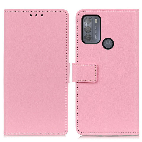 Coque Portefeuille Livre Cuir Etui Clapet M08L pour Motorola Moto G50 Rose